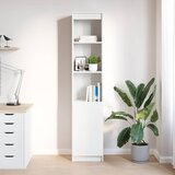  Visoka ploča bijela 37,5x35x180 cm izrađeno drvo | shoptok.hr