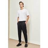 AC&Co / Altınyıldız Classics Men's Black Standard Fit Regular Cut Comfortable Sports Sweatpants with Elastic Waist and Legs Cene