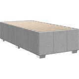 Okvir kreveta s oprugama i madrac svjetlosivi 80x200cm tkanina | shoptok.hr