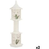  Lanterne Bijela Drvo Plastika 19 x 80 x 19 cm (2 kom.) | shoptok.hr