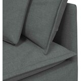  Modularna sofa s jastucima, tkanina, tamno siva | Shoptok.si