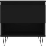  Stolić za kavu crni 50 x 46 x 50 cm od konstruiranog drva | Shoptok.si