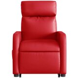 vidaXL Masažni naslanjač s funkcijo vstajanja rdeče umetno usnje, (20926671) | Shoptok.si