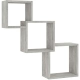 vidaXL kockaste zidne police siva boja betona 84,5x15x27 cm od iverice Cijene