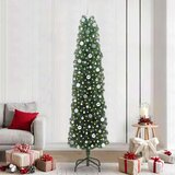 vidaXL Umestno božično drevo Zelena 240 cm PVC in Jeklo in Plastika | Shoptok.si