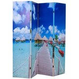  Sklopiva sobna pregrada s uzorkom plaže 160 x 170 cm Cijene