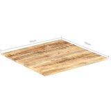 Stolna ploča od masivnog drva manga 15 - 16 mm 70 x 70 cm | shoptok.hr