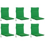  Jastučić za nisku stolicu GEMERT 6 kom. 100% poliester Zelena - Zelena (poliester) 110 x 50 x 3 cm 6 | shoptok.hr