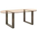 vidaXL Noge za klubsko mizico v obliki črke U, 2 kosa, naravno jeklo, 50 x (42-43) cm, jeklo | Shoptok.si