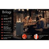 Brilagi Spoljašnji plinski kamin FLARO GAS 142x36 cm 8kW 1xAAA crna+zaštitna navlaka | Eponuda.com