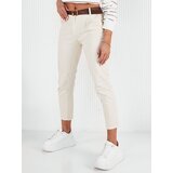 DStreet CHITRAS ecru women's chino pants Cene