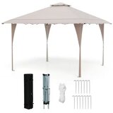 Gazebo paviljon sa mehanizmom 4x4m Bež Cene