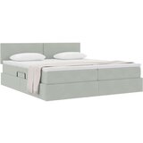 Postelja s shranjevanjem z vzmetnico Svetlo siva 90 x 200 cm, (5000100275) | Shoptok.si