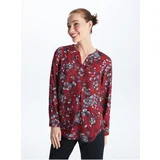 LC Waikiki Wacky Collar Floral Long Sleeve Women's Blouse