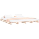  Krevet od paleta 140 x 200 cm od masivne borovine | shoptok.hr
