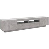 TV ormarić s LED svjetlima siva boja betona 200 x 35 x 40 cm | Eponuda.ba