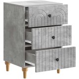  Noćni ormar Betonska siva 43x 41 x 66,5 cm Konstruirano drvo | shoptok.hr