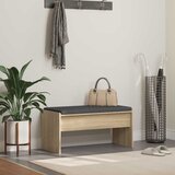  Klupa za hodnik s jastukom Sonoma hrast 83 x 38 x 40 cm | shoptok.hr