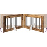  Vrata za pse s postoljem 2 pcs Staro drvo 100 x 60 cm | Eponuda.com