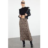 Trendyol Multicolored Leopard Animal Patterned Maxi Length Woven Skirt | shoptok.hr