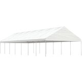 vidaXL Paviljon s streho bel 15,61x5,88x3,75 m polietilen | Shoptok.si