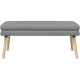  Klupa s dvostrukim slojem Svjetlosiva 110 x 40 x 47 cm Tkanina | Eponuda.com