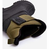 Big Star Children's Laced Up Snow Boots With Fleece Lining Khaki | ePonuda.com