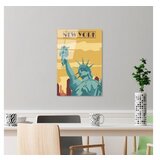 WALLXPERT dekorativna slika od kaljenog stkala, new york (UV1027) 30 x 45cm | ePonuda.com