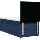  Krevet s oprugama i madracem plavi 80x200 cm od tkanine | shoptok.hr