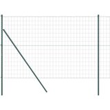 vidaXL Euro Ograda sa 7 Stuba 1.6x10 m Galvanizirana Čelika Zelena | shoptok.hr