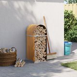 vidaXL Držač za cjepanice svjetlosmeđi 40x45x100 cm pocinčani čelik | shoptok.hr