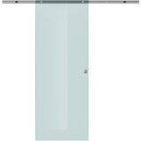 HOMCOM drsna vrata iz matiranega stekla z aluminijasto ograjo za kopalnico kuhinja studio steklo 205 cm, (20745445) | Shoptok.si