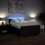  Krevet s oprugama i madracem crni 140 x 190 cm od tkanine | shoptok.hr