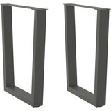 vidaXL noge jedilne mize v-oblika 2 kosa antracit 60x(72-73,3)cm jeklo Cene