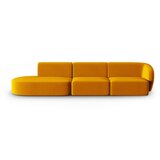 Milo Casa Senf žuta baršunasti sofa s desnim kutom 311 cm Paolo – Cijene