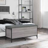  Klupa za cipele siva boja hrasta 102x42x45 cm konstruirano drvo | shoptok.hr