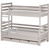 Molarem Home Drveni dječji krevet na kat Luk s tri kreveta i ladicom - kašmir - 160x80 cm - Madrac PE pjena 8 cm-spužvasti madrac | shoptok.hr