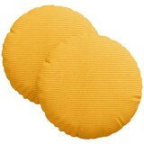  Jastučići za sjedenje 2 pcs Svijetlo žuta Ø30 x 13 cm | Eponuda.ba