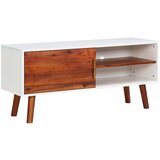 Maison Chic TV omarica - TV stojalo - Televizijska omarica 110x35x50 cm trden akacijev les in mediapan, (21700408) | Shoptok.si