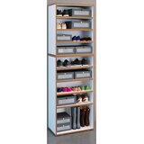 MID.YOU REGAL ZA ČEVLJE bela, medeni hrast | Shoptok.si