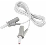 Voltcraft MSB-501 varnostni merilni kabel lamelni vtič 4 mm lamelni vtič 4 mm 1.50 m bela 1 kos, (20422849) Cene
