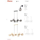  Redo 01-2618 - Zidna lampa PIERCE 1xE27/42W/230V crna/zadimljena | Eponuda.com