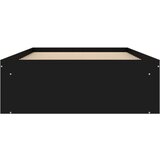 vidaXL Posteljni okvir črn 90x200 cm | Shoptok.si