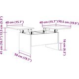  Stolić za kavu boja hrasta 80x50x42,5 cm konstruirano drvo | Eponuda.com