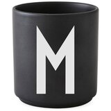 Design Letters crna porculanska šalica Alphabet M, 250 ml Cijene