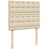  Krevet s oprugama i madracem krem 120 x 200 cm od tkanine | shoptok.hr