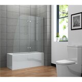x pregrada za kadu (2-dij., 125 140 cm, Wonderclean premaz, Prozirno) Cijene