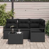  Set sofe 5 kom. Crna poliratan 177 x 122 x 85 cm | Shoptok.si