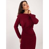 Italy Moda Dress-DHJ-SK-18206.67-burgundy | Shoptok.si