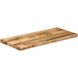 Stolna ploča sa živi rub 80x40x3,8 cm masivno grubo drvo manga | Eponuda.com